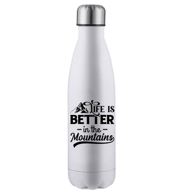 Hiking Life Is Better In The Mountains Stainless Steel Water Bottle